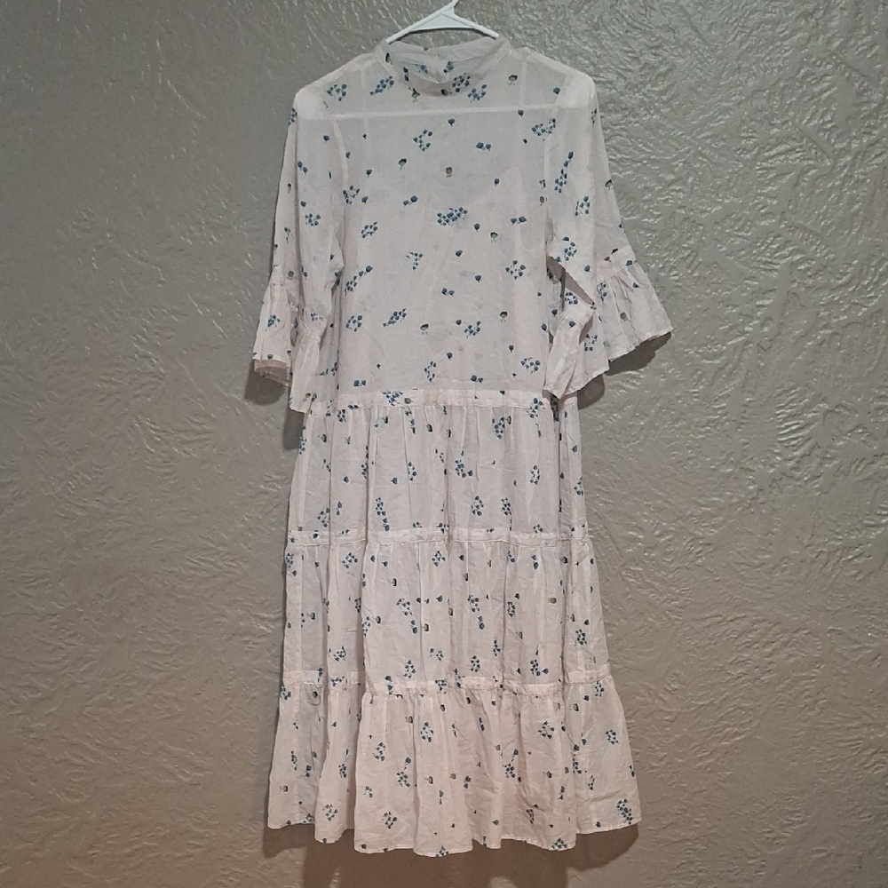 Warm Wome's Blue Floral Dress Size 0